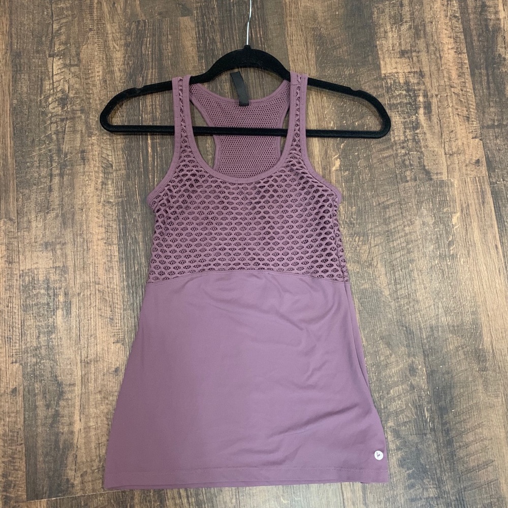 Purple workout tank